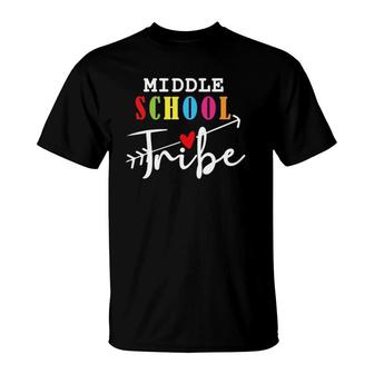 Middle School Tribe Teacher Back To School Gift T-Shirt | Mazezy