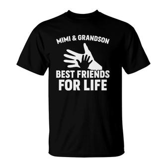 Mimi Grandson Best Friends - Mothers Day Gift T-Shirt | Mazezy