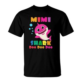Mimi Shark Funny Mothers Day Gift For Womens Mom T-Shirt | Mazezy