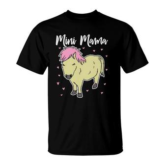 Mini Horse Mom Miniature Horse Mother Funny Gift T-Shirt | Mazezy