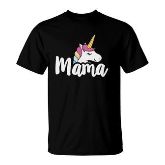 Mom Life S Mama Tees Unicorn Horse Women Grandma Gifts T-Shirt | Mazezy
