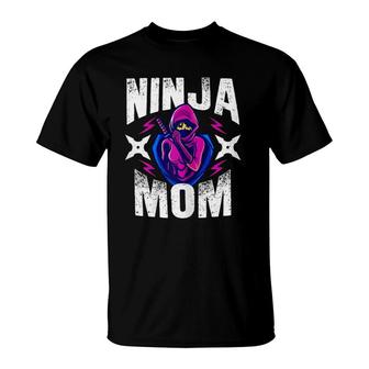 Mom Ninja Martial Arts Funny Fighter Mama Mommy Mother T-Shirt | Mazezy