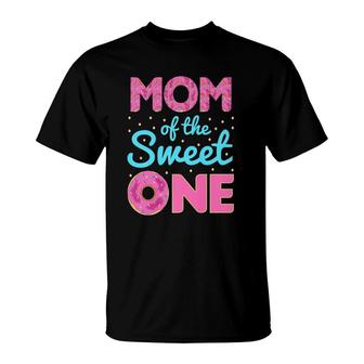 Mom Of Sweet One 1St Birthday Matching Family Donut T-Shirt | Mazezy