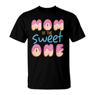 Mom Of Sweet One First Birthday Party Matching Family Donut T-Shirt - Seseable