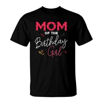 Mom Of The Birthday Girl Family Donut Matching Funny Quote T-Shirt | Mazezy