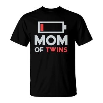 Mom Of Twins Gift From Son Daughter Twin Mother's Day T-Shirt | Mazezy