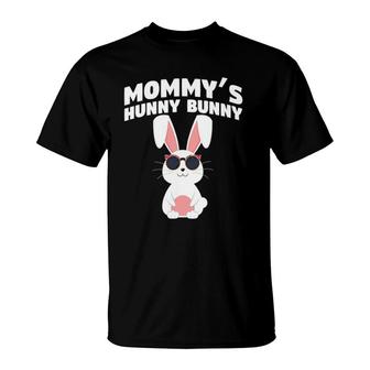 Mommy's Hunny Bunny Easter Egg Hunts Cute Rabbit T-Shirt | Mazezy
