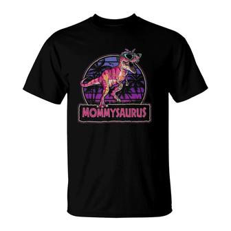 Mommysaurusrex Dinosaur Mama Saurus Family Matching Women T-Shirt | Mazezy