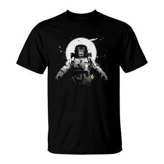 Monkey Astronaut Vintage Space Astronauts Monkeys T-Shirt | Mazezy