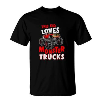 Monster Truck Apparel Boys Toddler Kids Men Monster Truck T-Shirt | Seseable UK