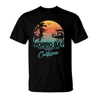 Morro Bay California Beach T T-Shirt | Mazezy
