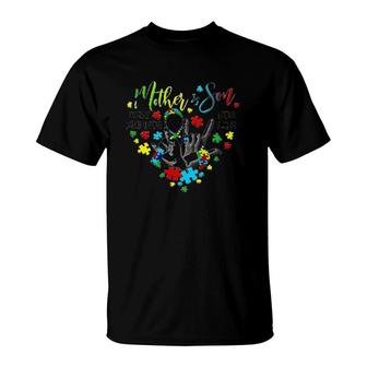 Mother & Son Best Friends For Life Autism Awareness T-Shirt | Mazezy