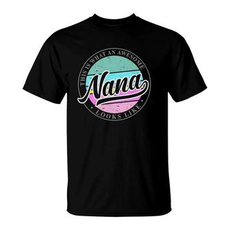 Mother's Day Birthday Gift For Grandma Nana From Grandkids T-Shirt | Mazezy