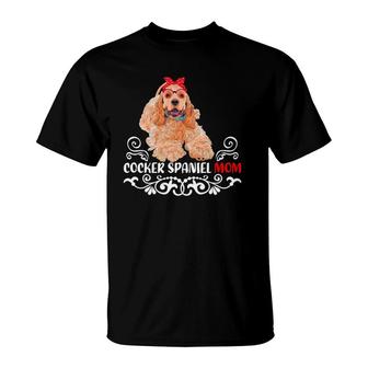 Mother's Day Tee Cocker Spaniel Mom Dog Lover T-Shirt | Mazezy
