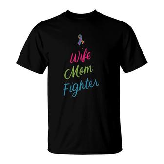 Mother's Day Wife Mom Fighter Metastatic Breast Cancer Gifts T-Shirt | Mazezy