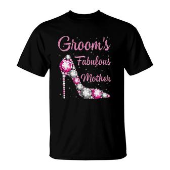 Mother's Fabulous Groom Happy Wedding Married Day Vintage T-Shirt | Mazezy