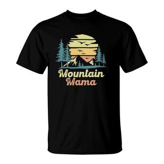 Mountain Mama Camping Hiking Mom Adventure Mothers Day T-Shirt | Mazezy
