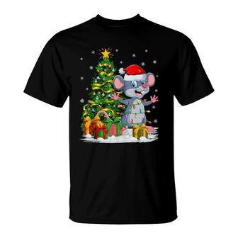 Mouse Rat Xmas Family Matching Santa Mouse Christmas T-Shirt | Mazezy