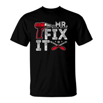 Mr Break It Mr Fix It Funny Dad & Son Matching Father's Day T-Shirt