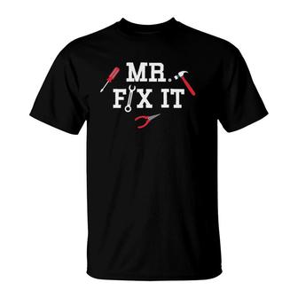 Mr Fix It Father's Day Hand Tools Papa Daddy T-Shirt