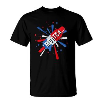 'Murica America July 4Th Popsicle T-Shirt | Mazezy