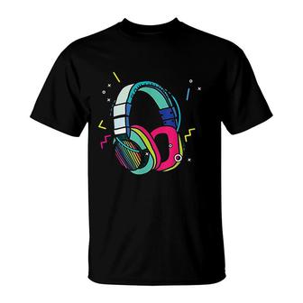 Music Sound Headphones Dj T-Shirt | Mazezy UK