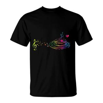 Musician Musical Instrument Music Notes Treble Clef T-Shirt | Mazezy