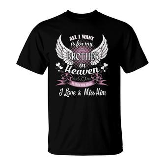 My Brother Guardian Angel, In Memories Of My Brother T-Shirt | Mazezy