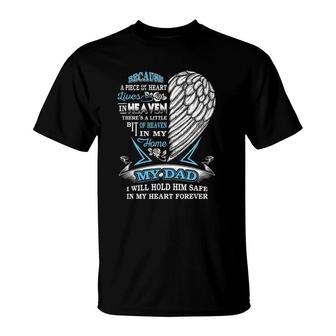 My Dad In Heaven Forever In My Heart In Memory Of Dad T-Shirt | Mazezy