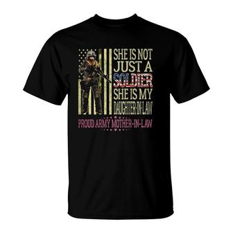 My Daughter-In-Law Is A Soldier Proud Army Mother-In-Law T-Shirt | Mazezy