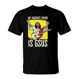 My Favorite Chord Is Gsus Jesus Smooth Jazz Music T-Shirt | Mazezy
