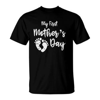 My First Mothers Day Gift For Mom, Mommy Mothers Day T-Shirt | Mazezy DE