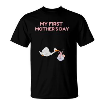 My First Mother's Day Gift For Pregnant Or New Moms T-Shirt | Mazezy
