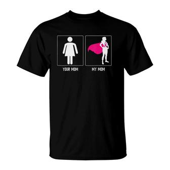 My Mom Breast Cancer Survivor Superhero Mothers Day T T-Shirt | Mazezy