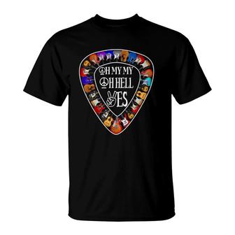 My Oh Hell Yes Retro Rock Guitar Music T-Shirt | Mazezy