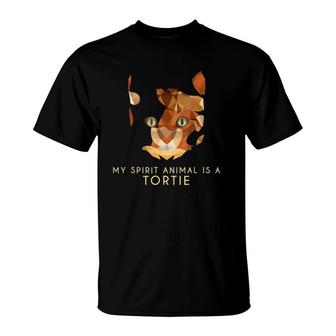 My Spirit Animal Is A Tortie Cat T-Shirt | Mazezy