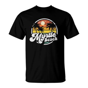 Myrtle Beach South Carolina Retro 70S Vintage Vacation Gift T-Shirt | Mazezy CA