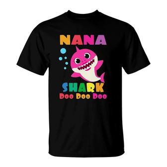 Nana Shark Funny Mother's Day Gift For Womens Mom T-Shirt | Mazezy
