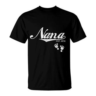 Nana Shirts Nana Est 2016 T-shirt - Thegiftio UK
