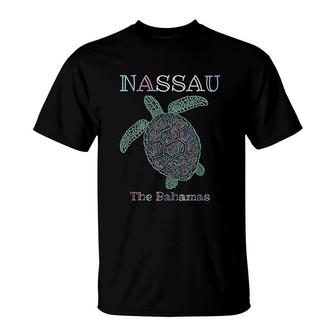 Nassau The Bahamas Sea Turtle T-Shirt | Mazezy