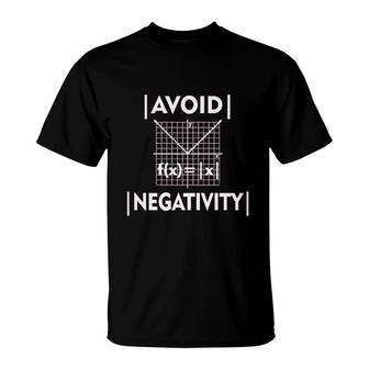 Negativity Funny Math Geek Nerd T-Shirt | Mazezy