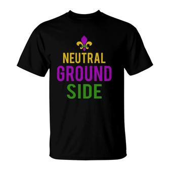 Neutral Ground Side Mardi Gras 2022 Ver2 T-Shirt | Mazezy