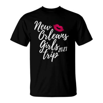 New Orleans Girls Trip 2021 Bachelorette Vacation Design T-Shirt | Mazezy