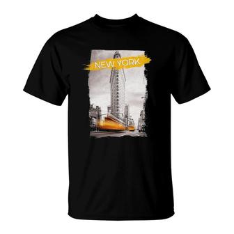 New York City, Nyc Yellow Taxi Cab Classic T-Shirt | Mazezy