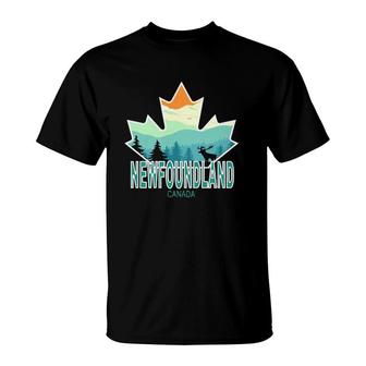 Newfoundland Canada Maple Leaf T-Shirt | Mazezy