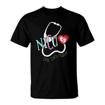 Nicu Nurse Tiny Things Matter Womens Nicu Nurse T-Shirt | Mazezy