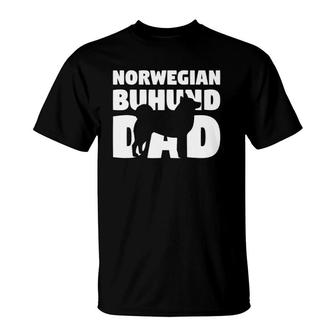Norwegian Buhund Gift For Dog Father Norwegian Buhund Dad T-Shirt | Mazezy
