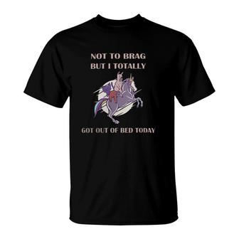 Not To Brag But I Totally Got Out Of Bed Today Sloth Unicorn T-Shirt | Mazezy AU