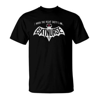 Nurse Funny Superhero Night Shift Nurse T-Shirt | Mazezy
