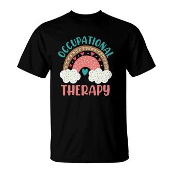Occupational Therapy For A Ot Apparel Rainbow T-Shirt | Mazezy